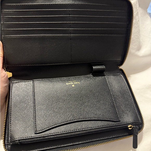 Kate Spade Black and White Striped Wallet/Clutch - Picture 7 of 16